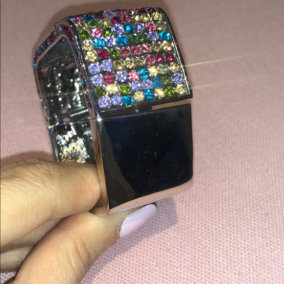 Colorful multicolored bling square bracelet - Picture 7 of 8